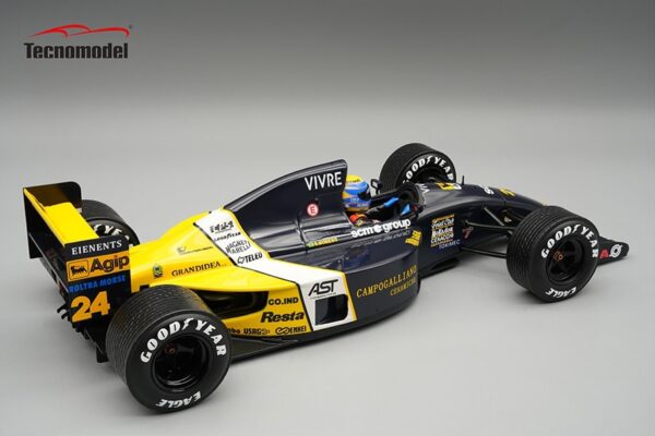 Tecnomodel - 1:18 Minardi M191 No.24 Roberto Moreno 1991 Australian GP Wet Tyres - Limited Edition Resin Model 3 Tecnomodel - 1:18 Minardi M191 No.24 Roberto Moreno 1991 Australian GP Wet Tyres - Limited Edition Resin Model
