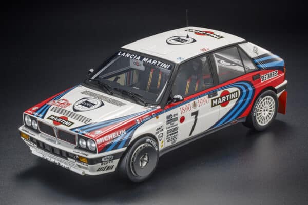 Top Marques - 1:12 Lancia Delta HF Integrale 16V Martini No.7 Winner Monte Carlo Rally 1990 D.Auriol, B.Occelli - Limited Edition Resin Model