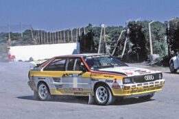 Top Marques 1:12 Audi Quattro A2 #2 Winner Rally de Portugal Vinho do Porto 1984 Mikkola, Hertz (TMR1259D)