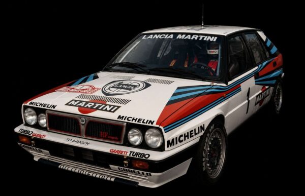 Top Marques 1:12 Lancia Delta HF Integrale 8V No.4 M. Biasion / T. Siviero Winner Rally Monte Carlo 1989 Finish Line Version (TMR1271AD) Resin Model