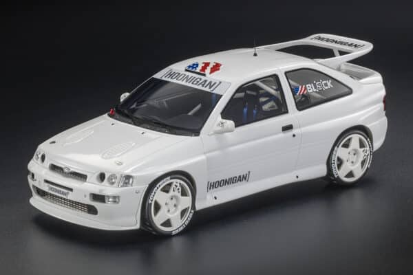 1:18 Ford Escort RS Cosworth (2017) No.43 Hoonigan White Ken Block - Limited Edition Resin Model by Top Marques