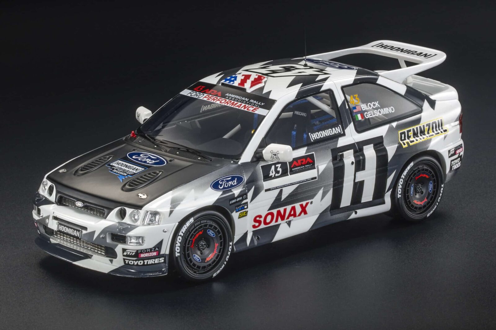 New Ken Block Ford Escort RS Cosworth Hoonigan's by Top Marques Collectibles 2 Top Marques - 1:18 Ford Escort RS Cosworth No.43 Hoonigan 2018 Rally Ken Block - Limited Edition Resin Model