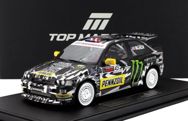 Top Marques 1:18 Ford Escort RS Cosworth No.43 Hoonigan Ken Block Without Tyres (TOP147D) Limited Edition Resin Model