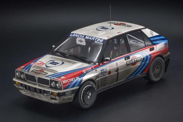 Top Marques 1:18 Lancia Delta HF Integrale 16V No.1 M. Biasion / T. Siviero 3rd Place Monte Carlo 1990 Dirty Version (TOP160AD) Resin Model