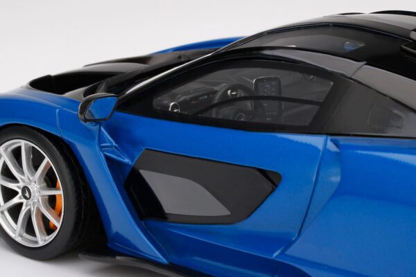 TS0248 McLaren Senna 1:18 scale model blue
