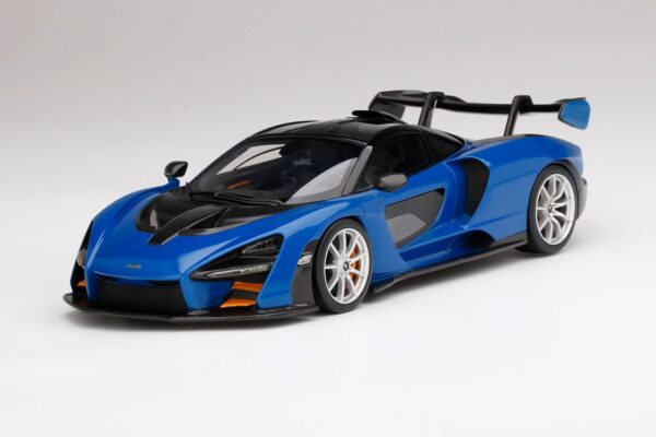 TS0248 McLaren Senna 1:18 scale model blue