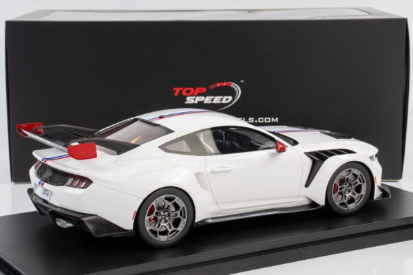 Top Speed - 1:18 Ford Mustang GTD Spirit of America White - Limited Edition Resin Model 7 Top Speed - 1:18 Ford Mustang GTD Spirit of America White - Limited Edition Resin Model