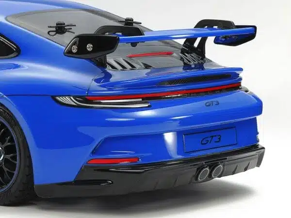 Tamiya 1:10 RC Porsche 911 (992) Blue Painted Body TT-02 Assembly Kit (47496)