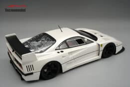 Tecnomodel - 1:18 Ferrari F40 LM 1996 Pearl Metallic White with 5 Spoke Black Rims