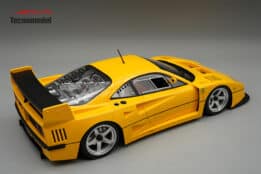 Tecnomodel - 1:18 Ferrari F40 LM 1996 Press Version Modena Yellow with 5 Spoke Silver Rims