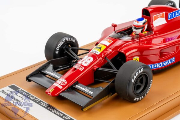 Tecnomodel - 1:18 Ferrari 642 F1 Jean Alesi Belgian GP 1991 with Driver Figure - Limited Edition Resin Model 11 Tecnomodel TMD18 335C