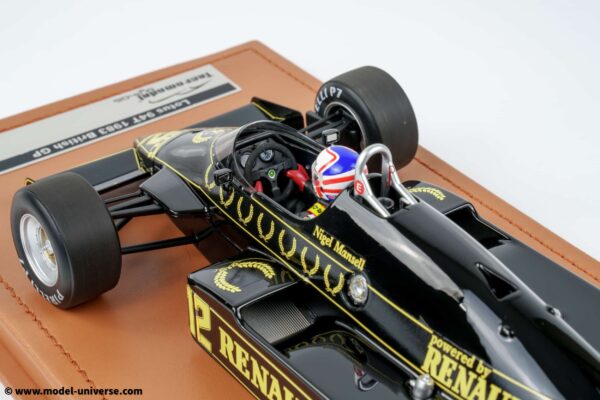 Tecnomodel - 1:18 Lotus 94T No.12 Nigel Mansell British GP 1983 with Driver Figure - Limited Edition Resin Model with Display Case 19 Tecnomodel - 1:18 Lotus 94T JPS No.12 Nigel Mansell British GP with Driver Figure - Limited Edition Resin Model with Display Case