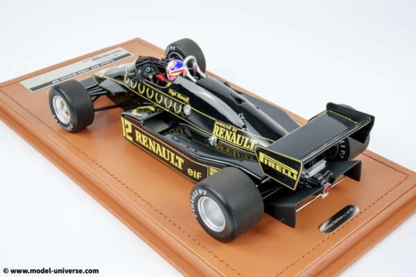 Tecnomodel - 1:18 Lotus 94T No.12 Nigel Mansell British GP 1983 with Driver Figure - Limited Edition Resin Model with Display Case 21 Tecnomodel - 1:18 Lotus 94T JPS No.12 Nigel Mansell British GP with Driver Figure - Limited Edition Resin Model with Display Case
