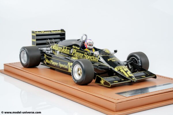 Tecnomodel - 1:18 Lotus 94T JPS No.12 Nigel Mansell GP European GP with Driver Figure - Limited Edition Resin Model with Display Case 18 Tecnomodel - 1:18 Lotus 94T No.12 Nigel Mansell European GP 1983 with Driver Figure - Limited Edition Resin Model with Display Case