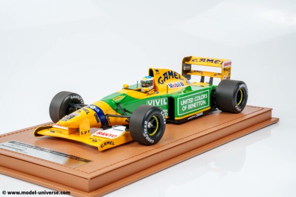 Tecnomodel - 1:18 Benetton B192 No.19 Michael Schumacher Winner Belgian GP 1992 with Driver Figure (TMD18-404A) Limited Edition Resin Model with Display Case 12 Tecnomodel - 1:18 Benetton B192 No.19 Michael Schumacher Winner Belgian GP 1992 with Driver Figure - Limited Edition Resin Model with Display Case