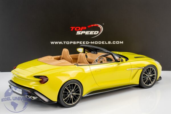 Top Speed - 1:18 Aston Martin Vanquish Zagato Volante Cosmopolitan Yellow - Resin Model 4 Top Speed - 1:18 Aston Martin Vanquish Zagato Volante Cosmopolitan Yellow - Resin Model