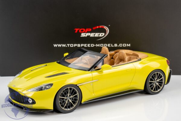 Top Speed - 1:18 Aston Martin Vanquish Zagato Volante Cosmopolitan Yellow - Resin Model