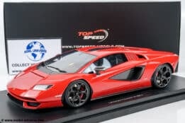 Top Speed - 1:18 Lamborghini Countach LPI 800-4 Rosso Mars Red - Limited Edition Resin Model