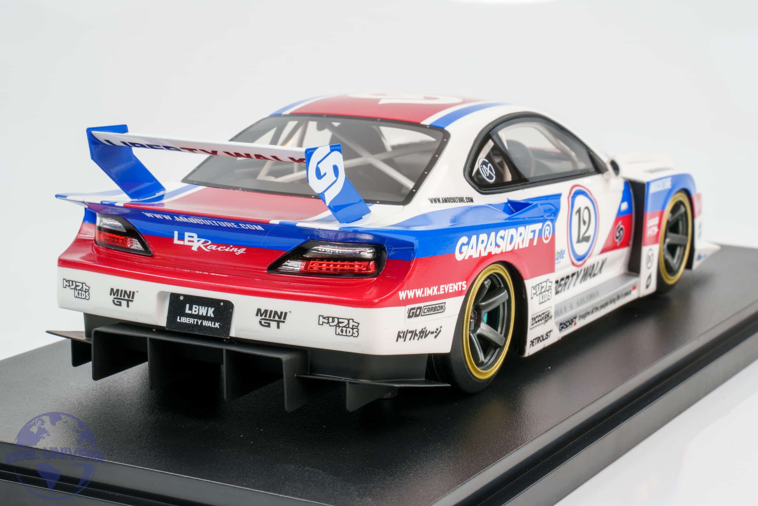 Top Speed - 1:18 LB-Super Silhouette Nissan S15 Silvia No.12 Liberty Walk 2025 - Limited Edition Resin Model 6 Top Speed - 1:18 LB-Super Silhouette Nissan S15 Silvia No.12 Liberty Walk 2025 - Limited Edition Resin Model