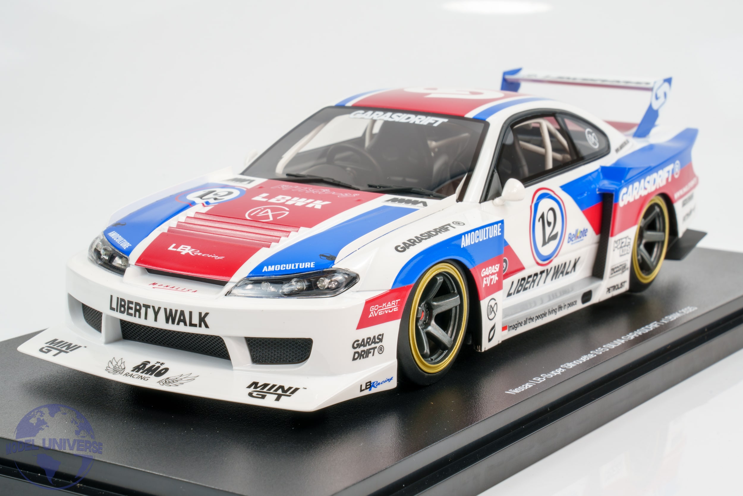 Top Speed - 1:18 LB-Super Silhouette Nissan S15 Silvia No.12 Liberty Walk 2025 - Limited Edition Resin Model 5 Top Speed - 1:18 LB-Super Silhouette Nissan S15 Silvia No.12 Liberty Walk 2025 - Limited Edition Resin Model