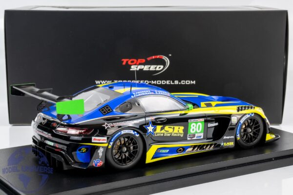 Top Speed - 1:18 Mercedes-AMG GT3 EVO No.80 Lone Star Racing 2025 Daytona 24h - Resin Model 5 Top Speed TS0676 Mercedes AMG GT3 Lone Star Daytona 2