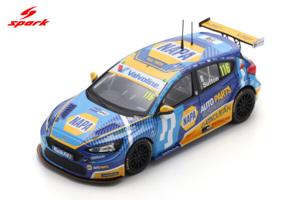 Spark 1:43 Ford Focus ST NAPA Racing UK No.116 Ashley Sutton BTCC Knockhill 2025 (UK028) Limited Edition Resin Model