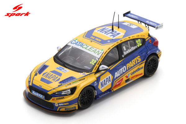 Spark 1:43 Ford Focus ST NAPA Racing No.32 Daniel Rowbottom BTCC Croft Race 2 Winner 2025 (UK029) Limited Edition Resin Model