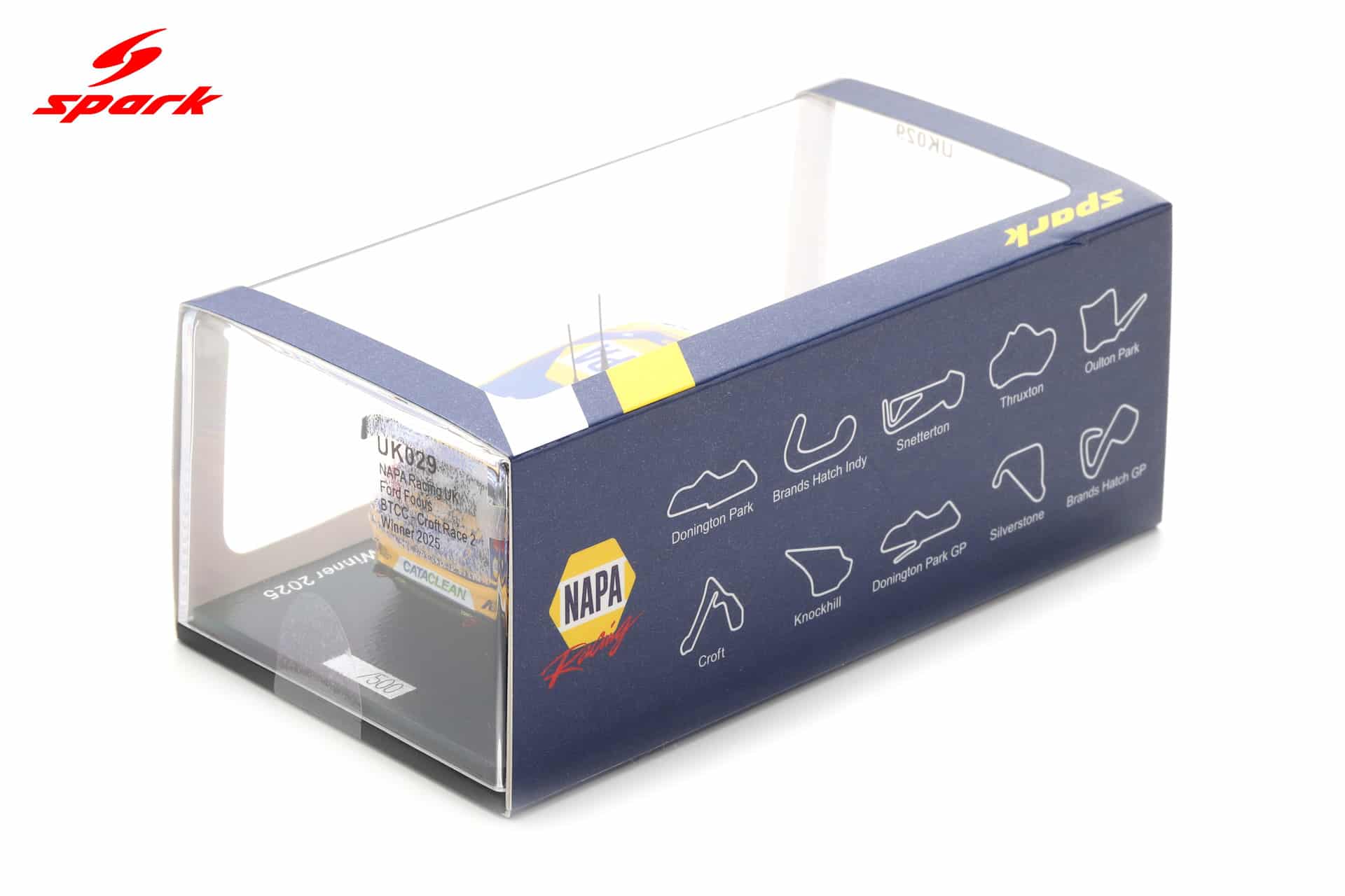 Spark 1:43 Ford Focus ST NAPA Racing No.32 Daniel Rowbottom BTCC Croft Race 2 Winner 2025 (UK029) Limited Edition Resin Model 3 Spark 1:43 Ford Focus ST NAPA Racing No.32 Daniel Rowbottom BTCC Croft Race 2 Winner 2025 (UK029) Limited Edition Resin Model - Image 3