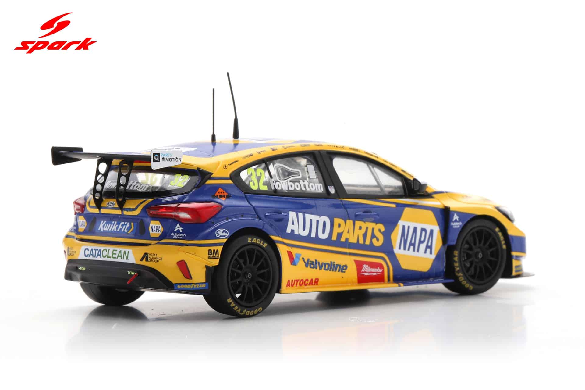Spark 1:43 Ford Focus ST NAPA Racing No.32 Daniel Rowbottom BTCC Croft Race 2 Winner 2025 (UK029) Limited Edition Resin Model 10 Spark 1:43 Ford Focus ST NAPA Racing No.32 Daniel Rowbottom BTCC Croft Race 2 Winner 2025 (UK029) Limited Edition Resin Model - Image 10