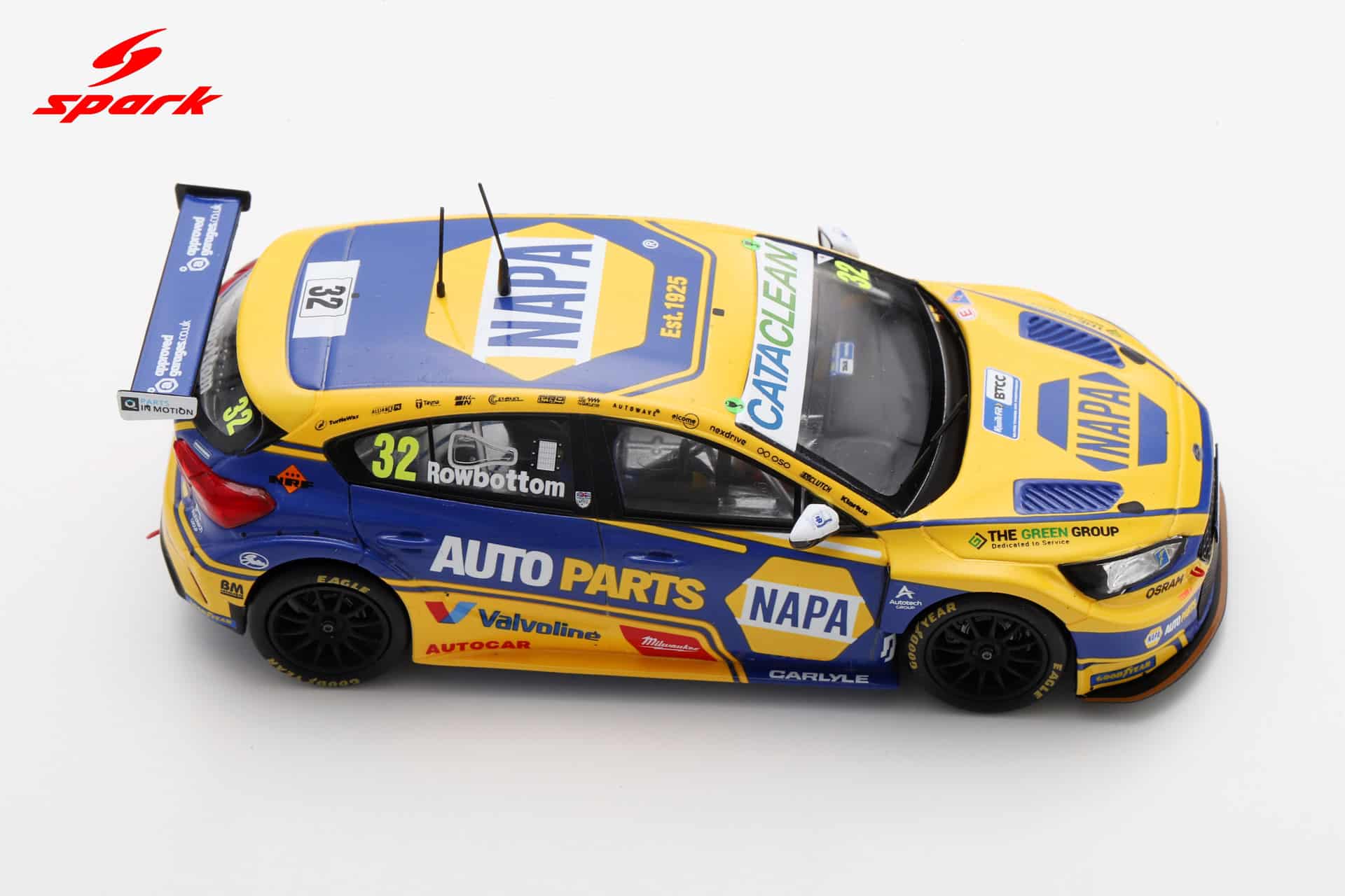 Spark 1:43 Ford Focus ST NAPA Racing No.32 Daniel Rowbottom BTCC Croft Race 2 Winner 2025 (UK029) Limited Edition Resin Model 9 Spark 1:43 Ford Focus ST NAPA Racing No.32 Daniel Rowbottom BTCC Croft Race 2 Winner 2025 (UK029) Limited Edition Resin Model - Image 9