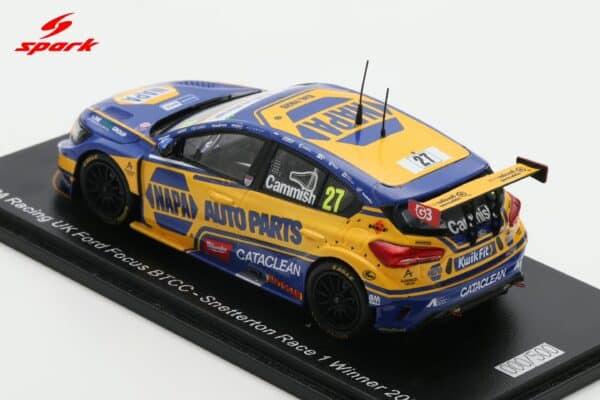 Spark 1:43 Ford Focus ST NAPA Racing No.27 Dan Cammish BTCC Snetterton Race 1 Winner 2025 (UK030) Limited Edition Resin Model 4 Spark 1:43 Ford Focus ST NAPA Racing No.27 Dan Cammish BTCC Snetterton Race 1 Winner 2025 (UK030) Limited Edition Resin Model