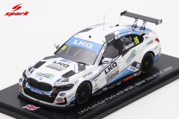 Spark 1:43 BMW 330i M Sport LKQ Euro Car Parts with WSR No.16 Aidan Moffat BTCC (UK035) Limited Edition Resin Model