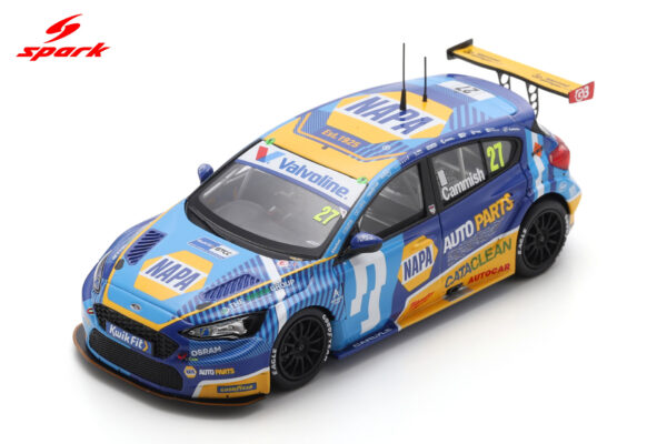 Spark 1:43 Ford Focus ST NAPA Racing No.27 Dan Cammish BTCC Knockhill 2025 (UK036) Limited Edition Resin Model