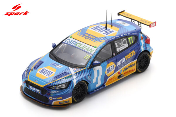 Spark 1:43 Ford Focus ST NAPA Racing UK No.77 Sam Osbourne BTCC Knockhill 2025 (UK038) Limited Edition Resin Model