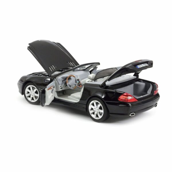 Norev 183840 Mercedes SL 500 Convertible 2003 Black Diecast Model