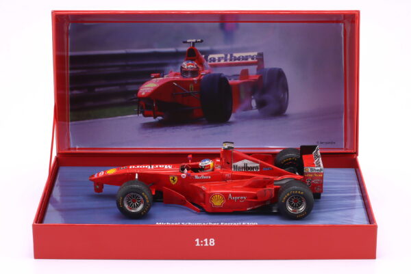 WERK83 1:18 Ferrari F300 3 Wheeler #3 Michael Schumacher Belgian GP 1998 (W18033007) Diecast Model (With Collector's Box)