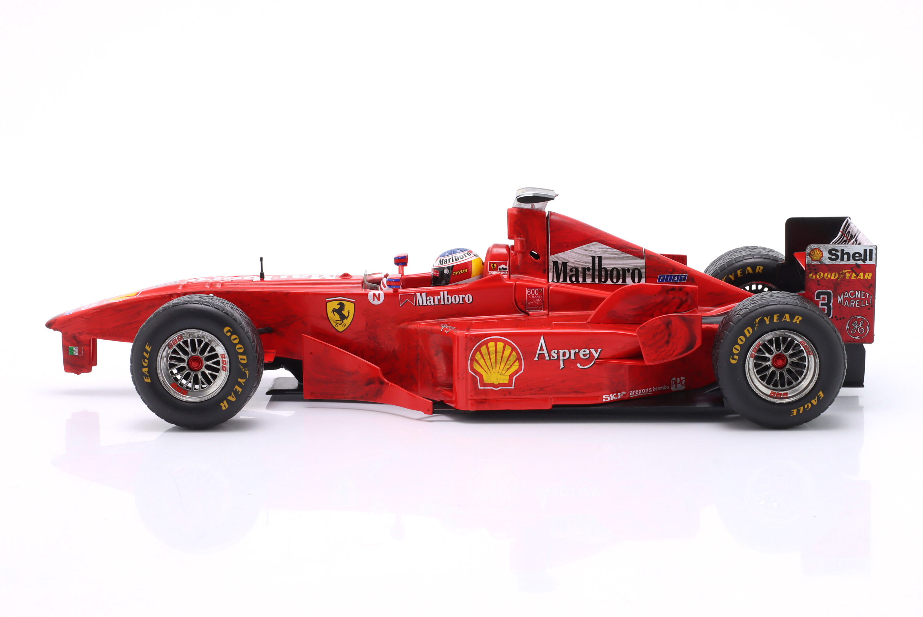 WERK83 1:18 Ferrari F300 3 Wheeler #3 Michael Schumacher Belgian GP 1998 (W18033007) Diecast Model (With Collector's Box) 5 WERK83 1:18 Ferrari F300 3 Wheeler #3 Michael Schumacher Belgian GP 1998 (W18033007) Diecast Model (With Collector's Box) - Image 5