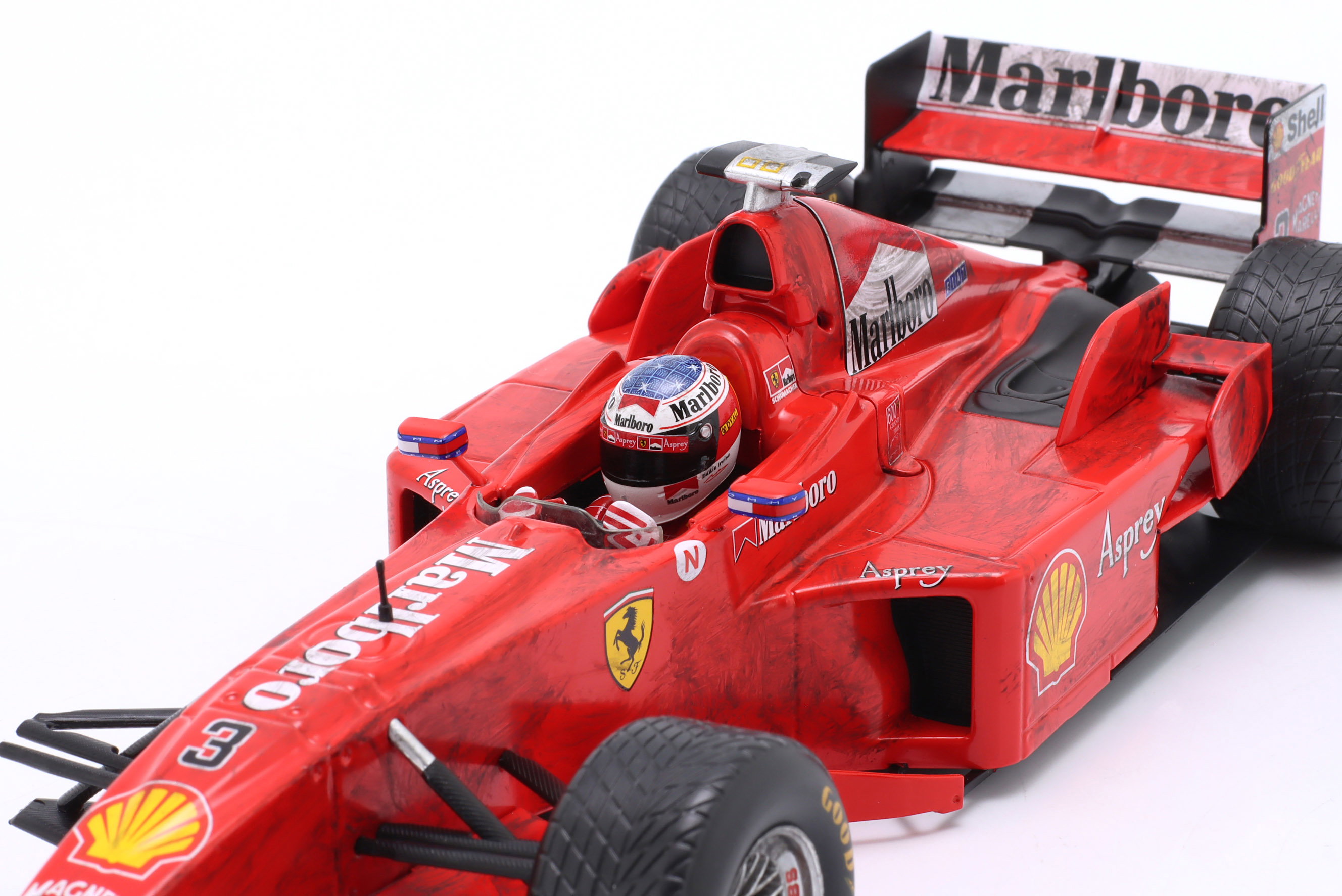 WERK83 1:18 Ferrari F300 3 Wheeler #3 Michael Schumacher Belgian GP 1998 (W18033007) Diecast Model (With Collector's Box) 7 WERK83 1:18 Ferrari F300 3 Wheeler #3 Michael Schumacher Belgian GP 1998 (W18033007) Diecast Model (With Collector's Box) - Image 7