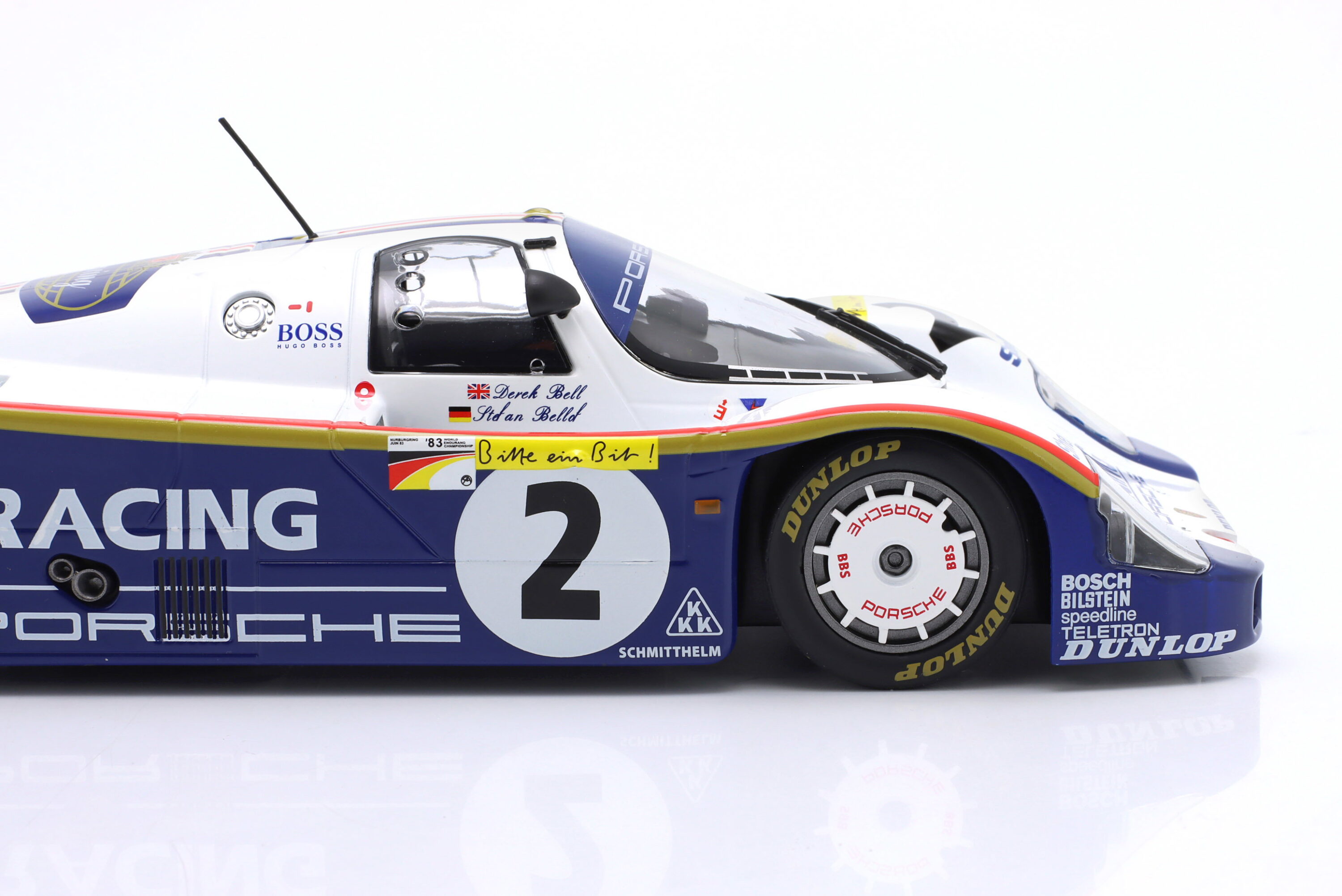 WERK83 1:18 Porsche 956K #2 1000km Nürburgring Lap Record 1983 Stefan Bellof, Derek Bell (W18036001) Diecast Model 5 WERK83 1:18 Porsche 956K #2 1000km Nürburgring Lap Record 1983 Stefan Bellof, Derek Bell (W18036001) Diecast Model - Image 5