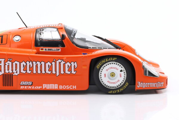 WERK83 1:18 Porsche 956 Jagermeister No.1 Stefan Bellof 3rd 200 Miles Norisring DRM 1984 (W18036004) Diecast Model 11 WERK83 1:18 Porsche 956 Jagermeister No.1 Stefan Bellof 3rd 200 Miles Norisring DRM 1984 (W18036004) Diecast Model