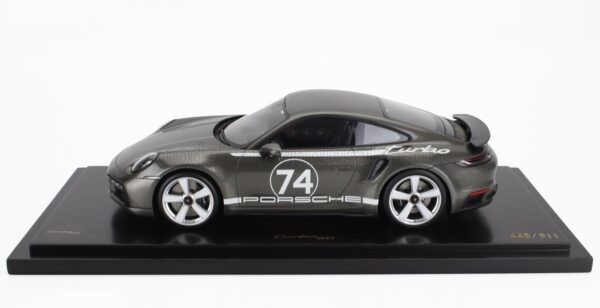 1:18 Porsche 911 (992) Coupe No.74 50 Years 2023 Aventurine Green - Limited Edition Resin Model - Spark Porsche Exclusive 10 WAP0211690SHDP image2