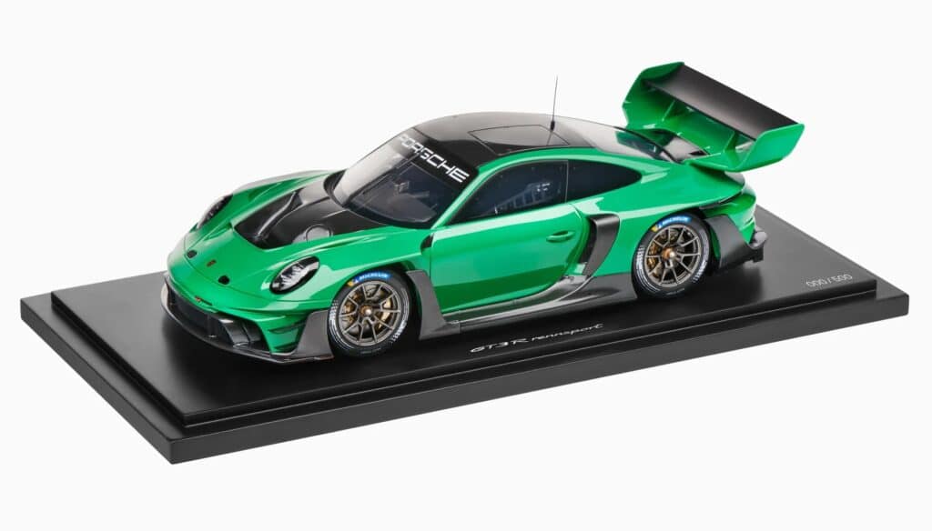 New Limited Edition Diecast Model Cars Just Arrived – 1:18 Porsche GT3, Ford Mustang GT500 & More 6 Spark - 1:18 Porsche 911 GT3 R Rennsport Green - Limited Edition Resin Model - Porsche Exclusive