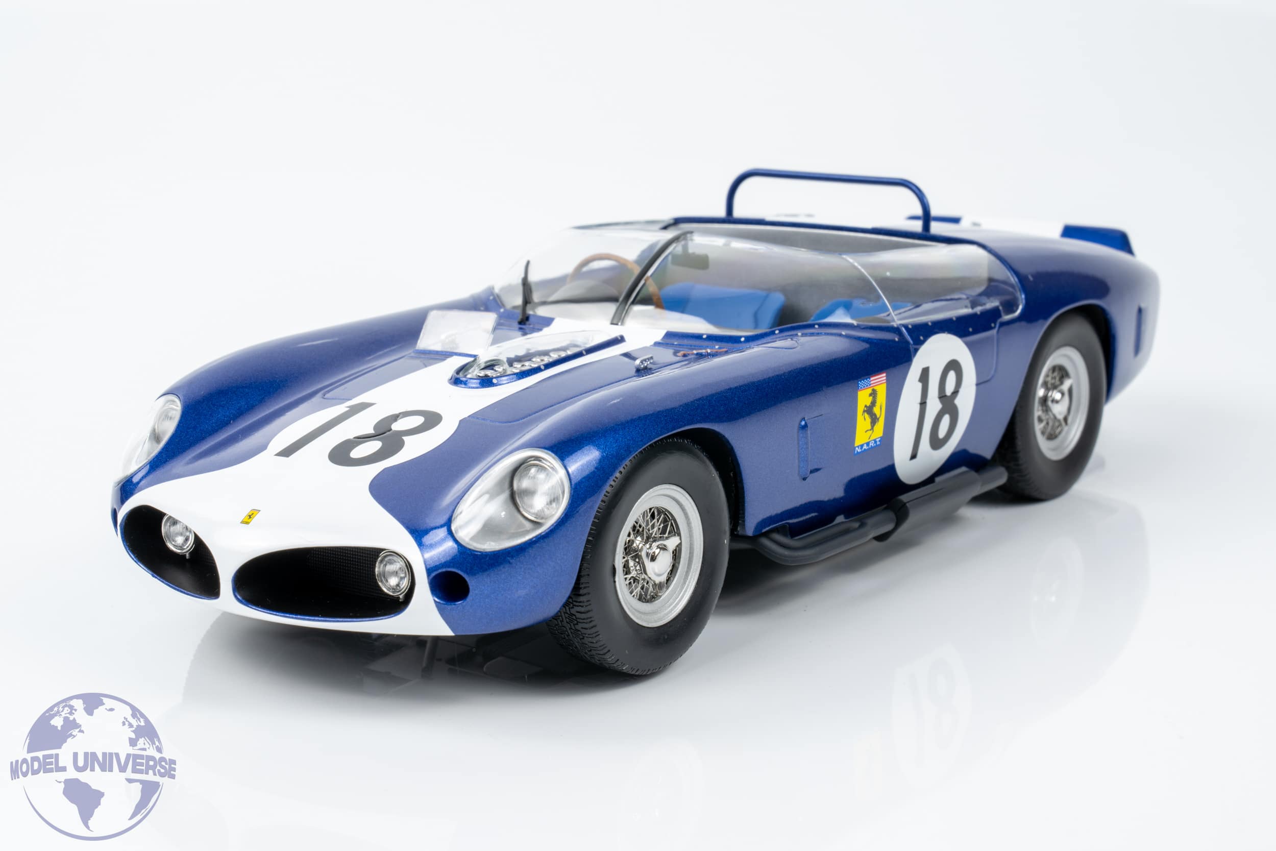 WERK83 - 1:18 Ferrari 250 TR61 NART No.18 24h Le Mans 1962 - John Fulp, Peter Ryan - Diecast Model 6 WERK83 - 1:18 Ferrari 250 TR61 NART No.18 24h Le Mans 1962 - John Fulp, Peter Ryan - Diecast Model