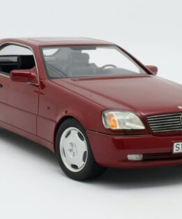 Mercedes 600 SEC Red 1:18 scale diecast model car CML079-3
