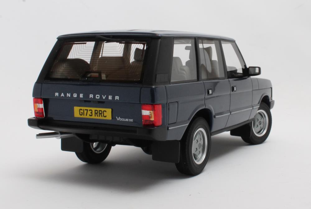 cult scale - 1:18 range rover classic vogue plymouth blue metallic (1990)