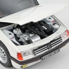 Norev 184849 Peugeot 205 GTi 1.6 White 1988 Diecast Model
