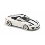 Maxichamps 1/43 Porsche 911R White Diecast Model