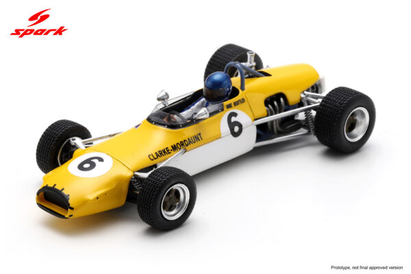 Spark - 1:43 Brabham BT28 No.6 Mike Beuttler Winner Coupe de l'ACIF F3 1970 - Limited Edition Resin Model