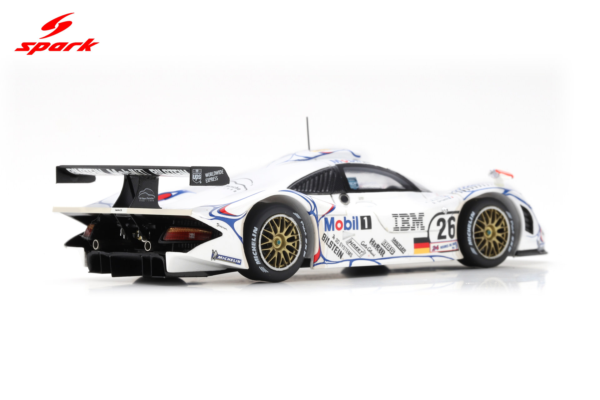 Spark 1:43 Porsche 911 GT1 No.26 Winner 24H Le Mans 1998 A. McNish - L. Aïello - S. Ortelli (43LM98) Resin Model 8 Spark 1:43 Porsche 911 GT1 No.26 Winner 24H Le Mans 1998 A. McNish - L. Aïello - S. Ortelli (43LM98) Resin Model - Image 8