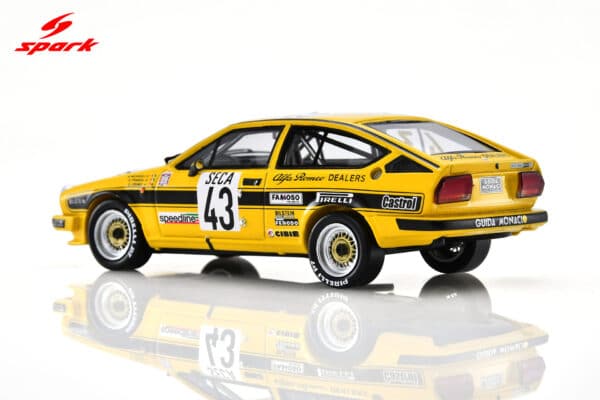 Spark - 1:43 Alfa Romeo GTV 6 No.43 Marco Micangeli, Giorgio Francia, Georges Cremer Spa 24H 1982 - Limited Edition Resin Model 15 Spark 1:43 Alfa Romeo GTV 6 No.43 Spa 24H 1982 M. Micangeli - G. Francia - G. Cremer Limited 300 (SB540) Resin Model